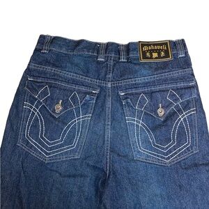Y2K Makaveli Branded Boys Denim Shorts Sz 16 Tupac Shakur